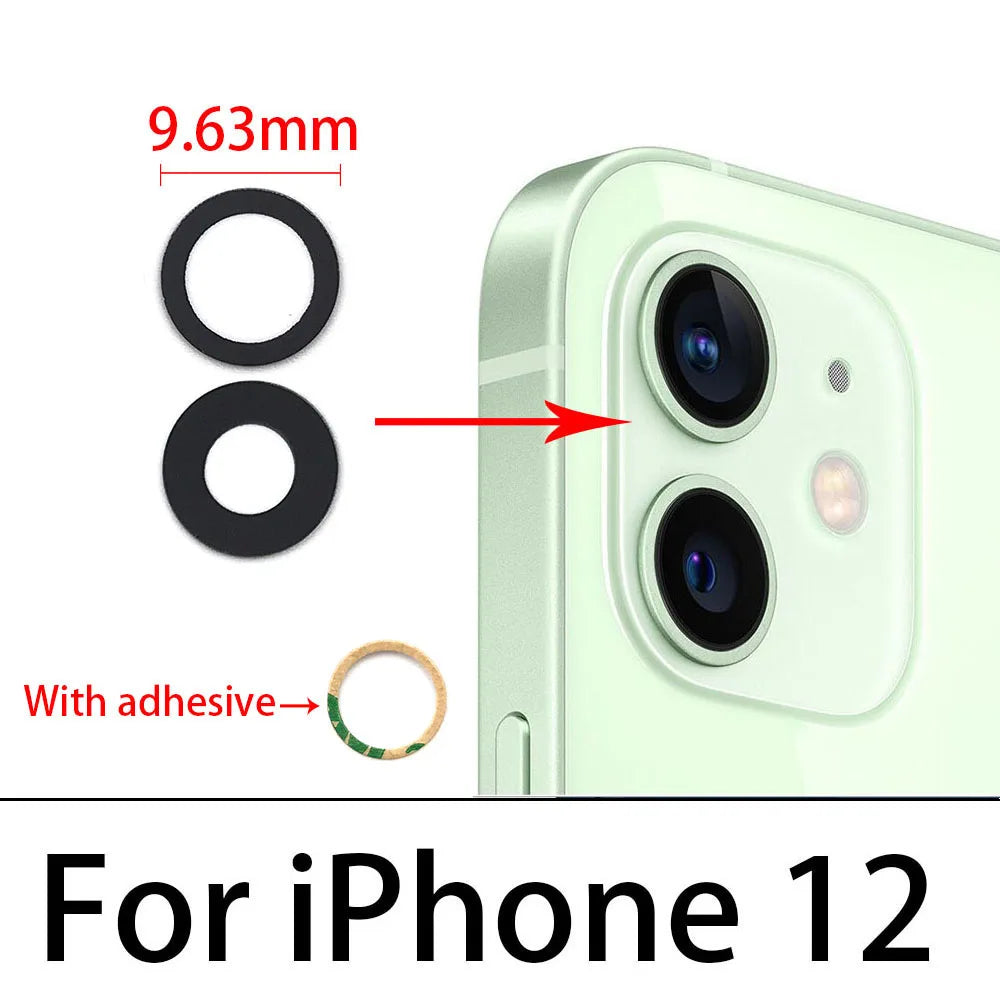 NEW Replacement Camera Glass Lens Back Rear Camera Glass Lens With Glue Sticker For IPhone 11 12 13 14 Pro Max mini 15 Plus