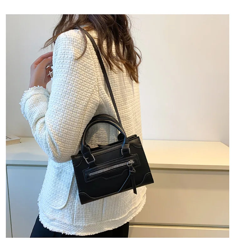 Crossbody Bag for Women New Fashion Casual Western Style Shoulder Handbag Simple Texture Messenger Small Square Bag