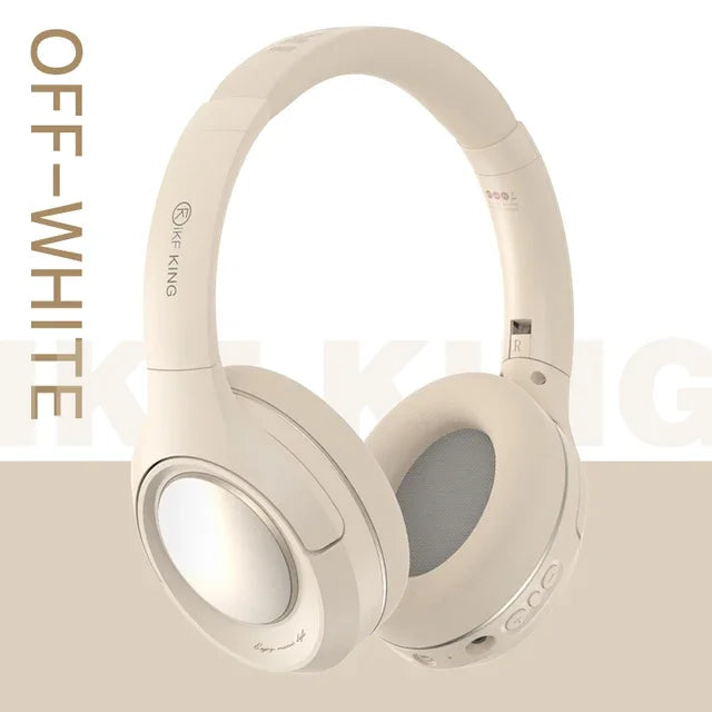 iKF King Active Noise Cancelling Wireless Headphones Bluetooth earphones Gaming headsets HiFi with Microphone 80 Hours Play Time