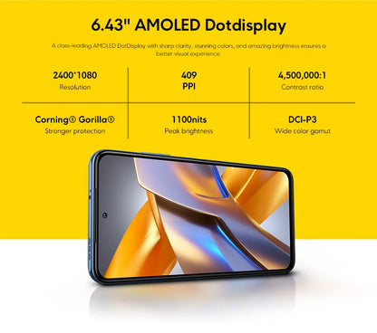 POCO M5s Global Version NFC MTK G95 64MP AI Quad Camera 6.43" AMOLED Dotdisplay 33W