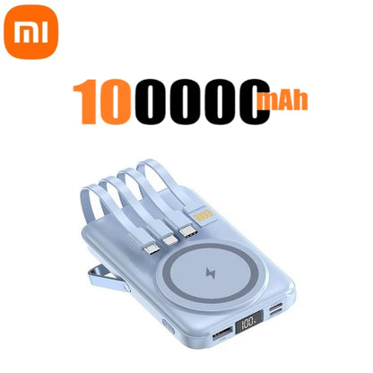 Xiaomi 22.5W 200000mAh Magnetic Wireless Charger Power Bank with Phone Holder PowerBank For iPhone Samsung Huawei Fast Charging