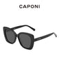 CAPONI Polarize Nylon Sunglasses For Women High Quality Acetate Eyewear UV400 Protection Fashion Oversized Sun Glasses CP24062