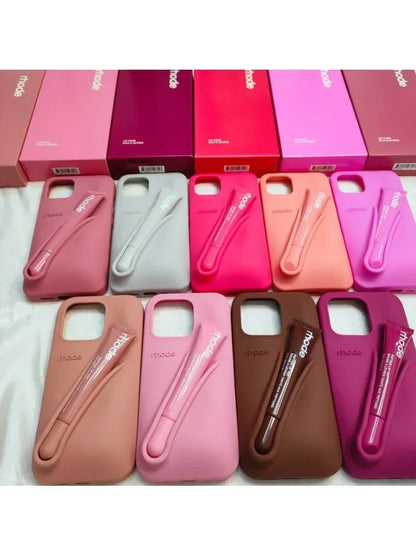 New 9 Colors with Gift Box Autumn Limited Edition Rhodee Silicone Phone Case for IPhone 11 12 14 13 15 16 Pro Max Cover with Box