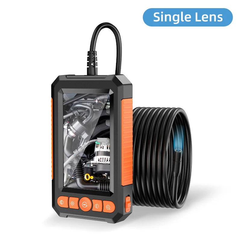 KERUI Industrial Endoscope Camera 4.3 "Single Dual Lens HD 1080P Car Inspection Borescope IP67 Waterproof Sewer Camera With LED