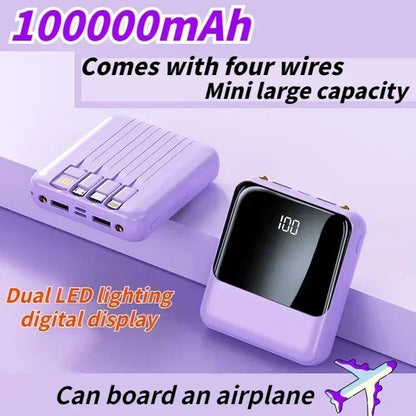 power Bank,100000mAh,Large Capacity Fast Charging, Flash Charging