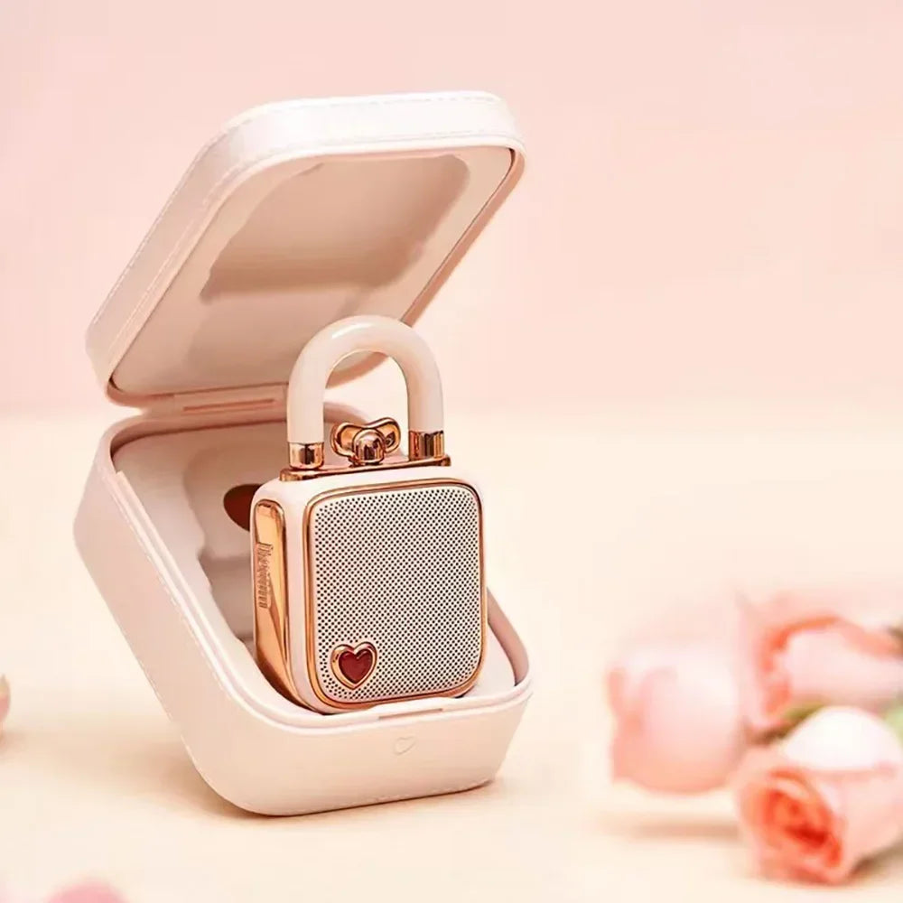 Mini Portable Lovelock Pocket Speaker Original Wireless Bluetooth Speaker with Recording TWS Connection for Birthday Unique Gift