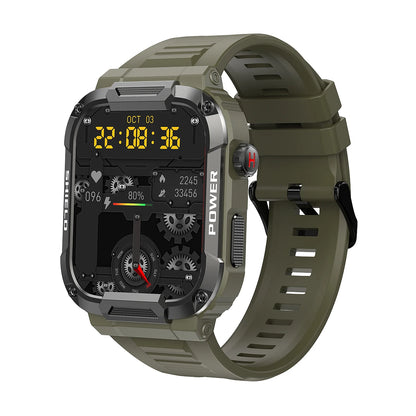 Men Smart Watch Military Healthy Monitor AI Voice Bluetooth Call Fitness Waterproof Sports Smartwatch for IOS Android Phone 2024