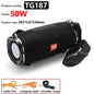 TG187 50W Bluetooth Speaker High Power Waterproof Portable Column For PC Computer Speakers Subwoofer Boom Box Music Center FM TF