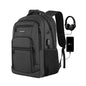 New Large Capacity Waterproof And Breathable Backpack, 15.6-inch Computer Bag, USB, Reserved Port For Headphone Cable  DOXUNGOO