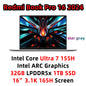 Xiaomi laptop Redmi Book Pro 16 2024 ARC Graphics  Intel Core Ultra5/Ultra7 32G 1TB SSD 16"3.1K 165Hz Screen