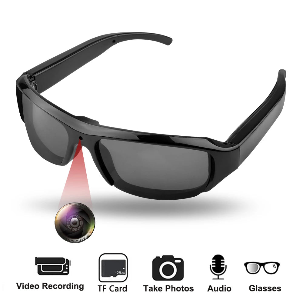 HD 1080P Mini Glasses Camera Video Recorder Wearable Sunglasses Camera Portable Outdoor Sports DV DVR Surveillance Camcorder