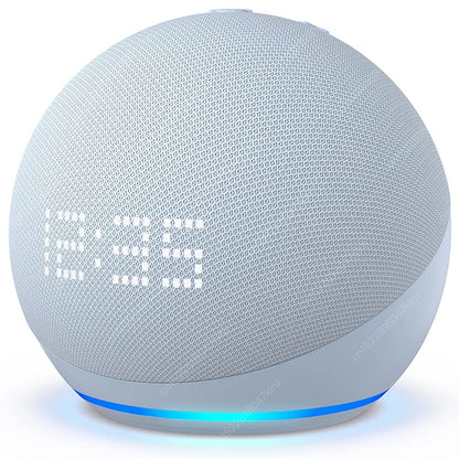 Original Alexa Echo Dot 5th Generation Smart Mini Wifi Home BT Alexa Speaker Horn with Sound Control Voice Assistant and Clock