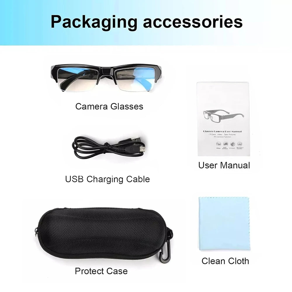 1080P HD Mini Camera Glasses DVR Glasses Sports Video Glasses Outdoor Recorder