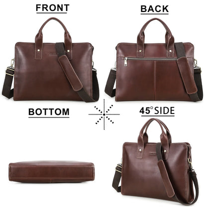 Crazy Horse Messenger Briefcase Luxury Bag Brand Messenger Men Leather Handbags Men's Casual Business сумка мужская портфель