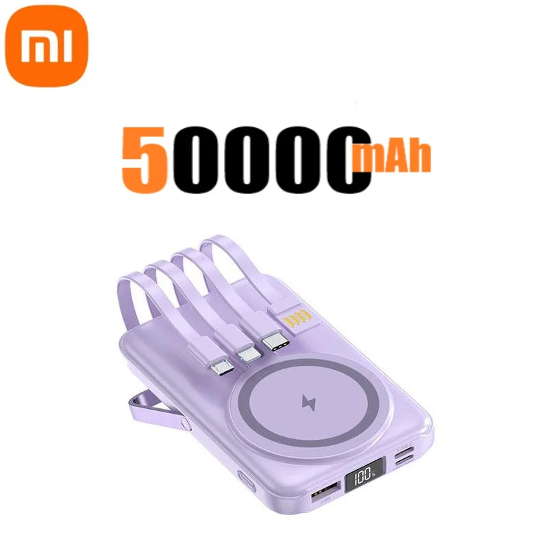 Xiaomi 22.5W 200000mAh Magnetic Wireless Charger Power Bank with Phone Holder PowerBank For iPhone Samsung Huawei Fast Charging