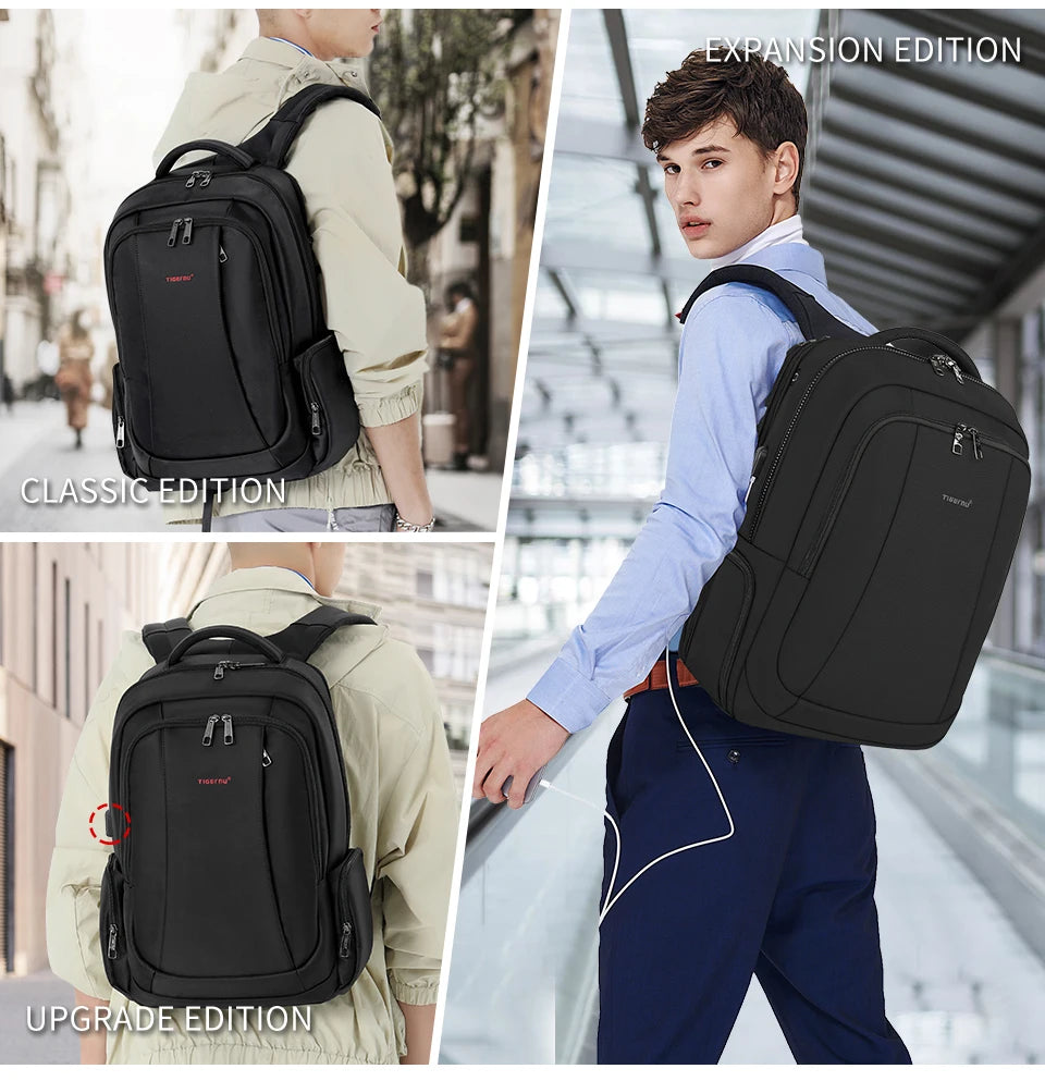 Lifetime Warranty Men Backpack 14 15.6 17.3inch Laptop Backpack Bag For Men Anti Theft School Backpack Male Travel Bag Knapsack