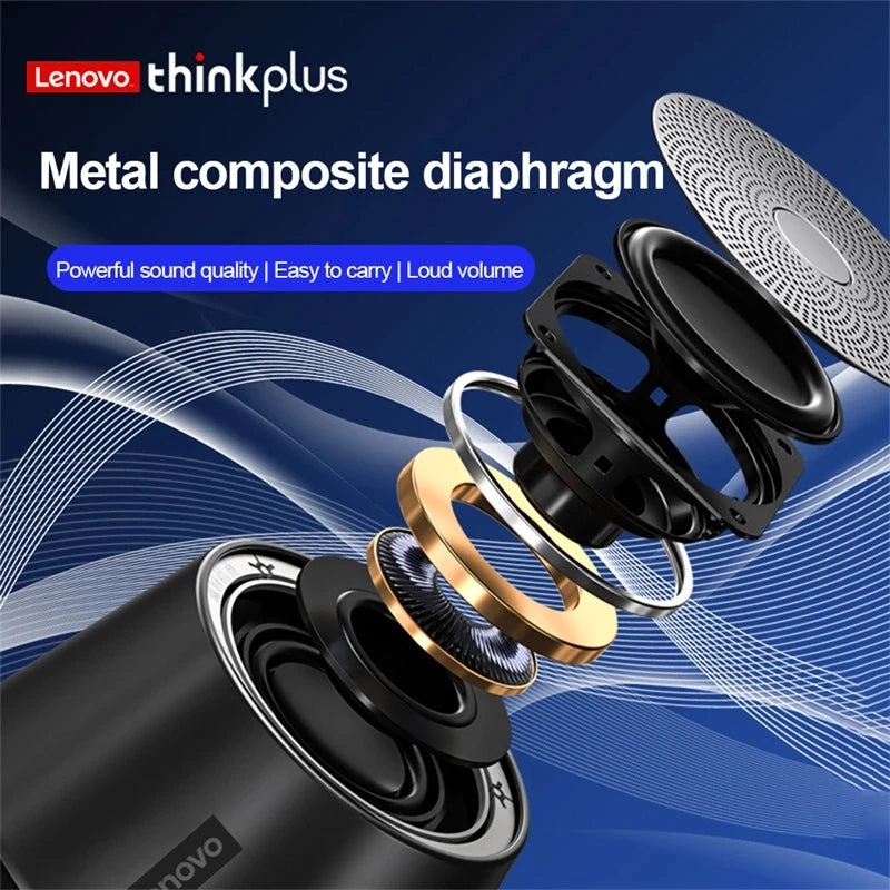 Lenovo K3pro Portable Wireless Bluetooth Speaker Stereo Surround Metallic Outdoor Waterproof Portability Original Speaker