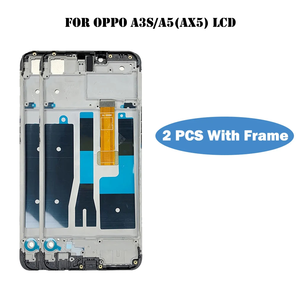 100% Tested Original 6.2" Display For OPPO A3s A5 AX5 LCD Touch Screen Assembly Replacement CPH1809 CPH1851 PBAM00 PBAT00 PBBM30