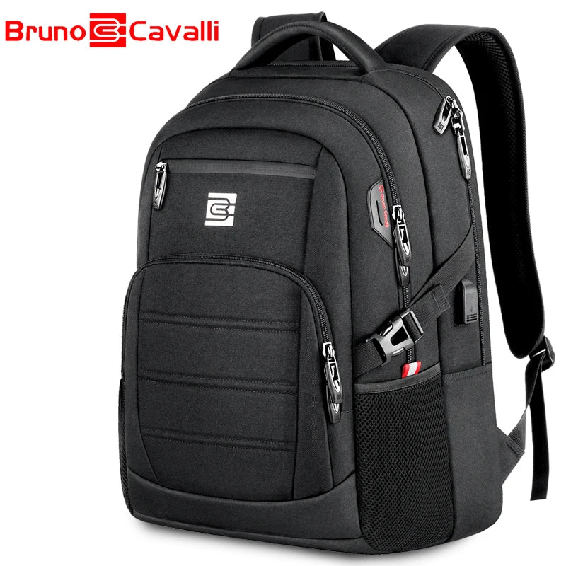 Bruno Cavalli   Nylon Backpack Female Men's Backpacks for 15.6" Laptop Women Notebook Bag Mochila Leisure School Backpack US