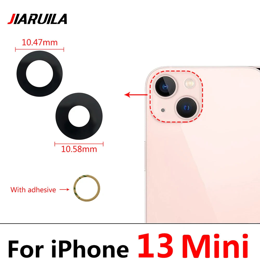 NEW Replacement Camera Glass Lens Back Rear Camera Glass Lens With Glue Sticker For IPhone 11 12 13 14 Pro Max mini 15 Plus