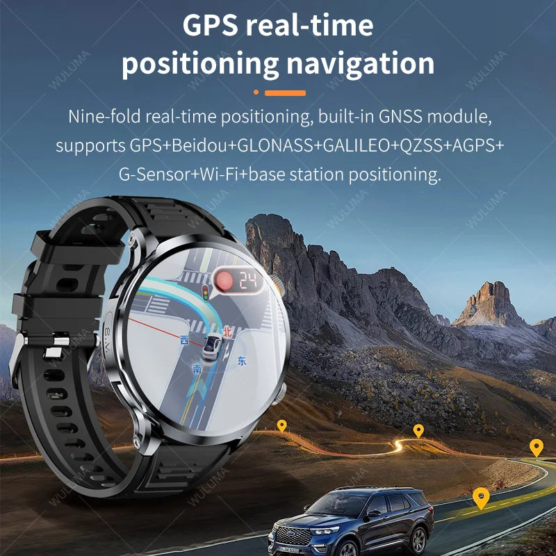 4G LTE Smartwatch Android 32G ROM Storage HD Camera GPS 2024 Smart Watch Men 2G 4G SIM Card WIFI Wireless Fast Internet Access