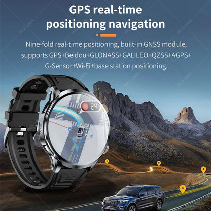 4G LTE Smartwatch Android 32G ROM Storage HD Camera GPS 2024 Smart Watch Men 2G 4G SIM Card WIFI Wireless Fast Internet Access