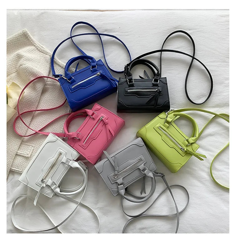 Crossbody Bag for Women New Fashion Casual Western Style Shoulder Handbag Simple Texture Messenger Small Square Bag