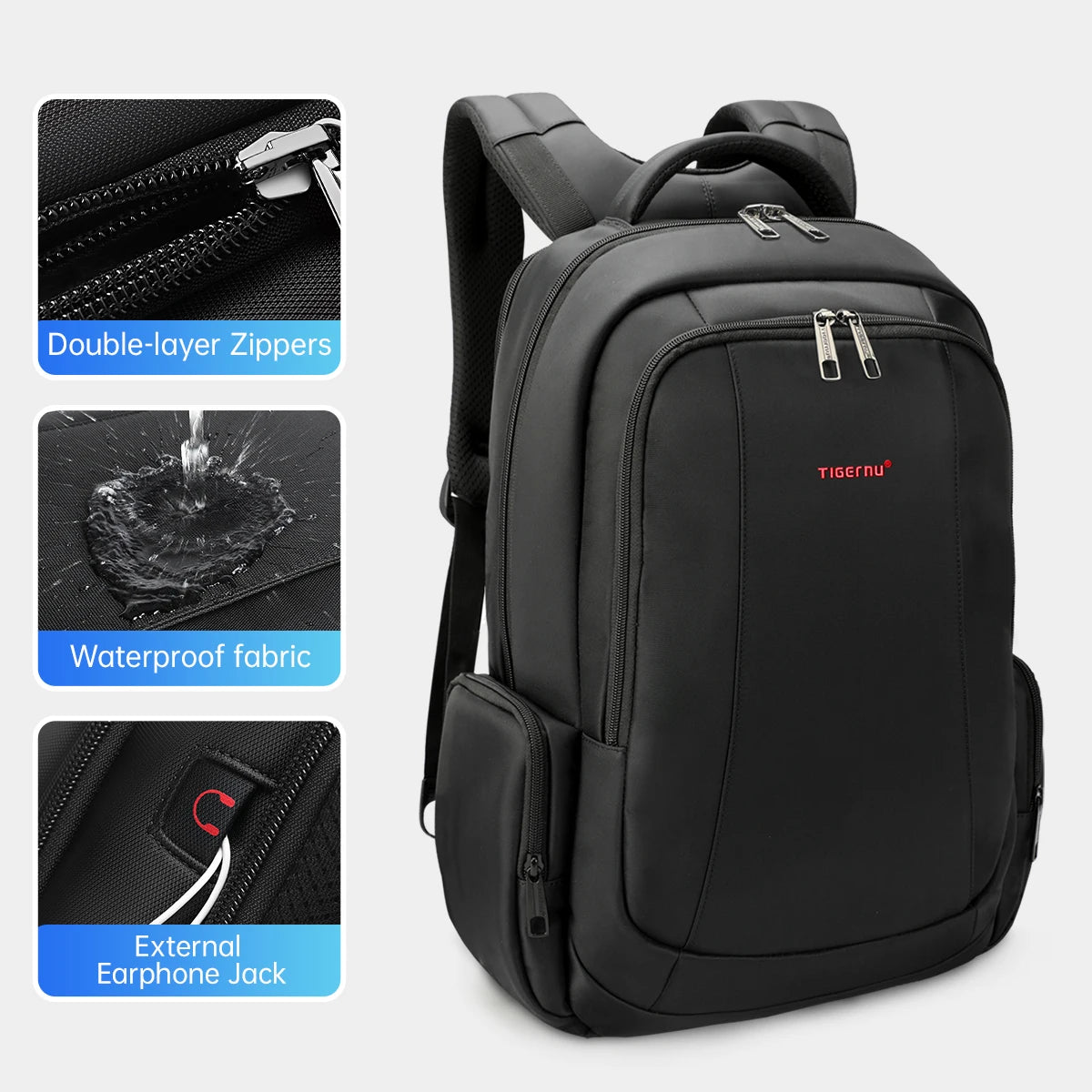 Lifetime Warranty Backpack For Men Laptop Backpack Bag Male Travel Backpacks For School USB Charging Port Schoolbag Men Mochilas