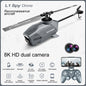 4D-L1 Spy Mini  Drone 8k Dual Camera Optical Flow Belt Obstacle Avoidance Four-Way Single Blade Aileron Photography Dron Toy