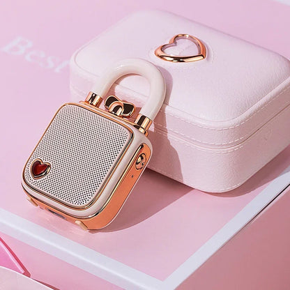 Mini Portable Lovelock Pocket Speaker Original Wireless Bluetooth Speaker with Recording TWS Connection for Birthday Unique Gift