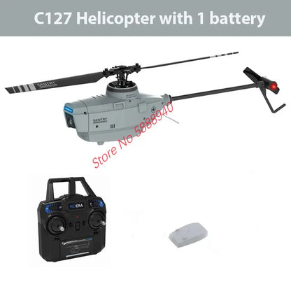 Single Paddle Aileronless Radio Control Helicopter Toys 2.4Ghz 6G Mode Fix Helight 1080P Camera 6-Axis WIFI FPV RC Helicopter