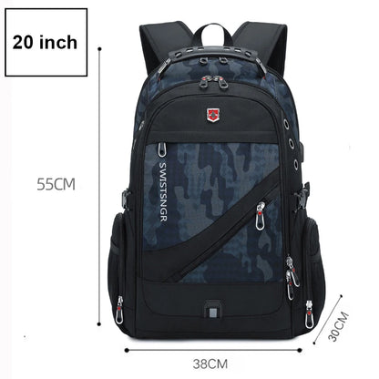 2024 Waterproof 17/20 Inch Laptop Backpack Men Airplane Travel Backpack Women Oxford Rucksack Male School Bag modern Mochila