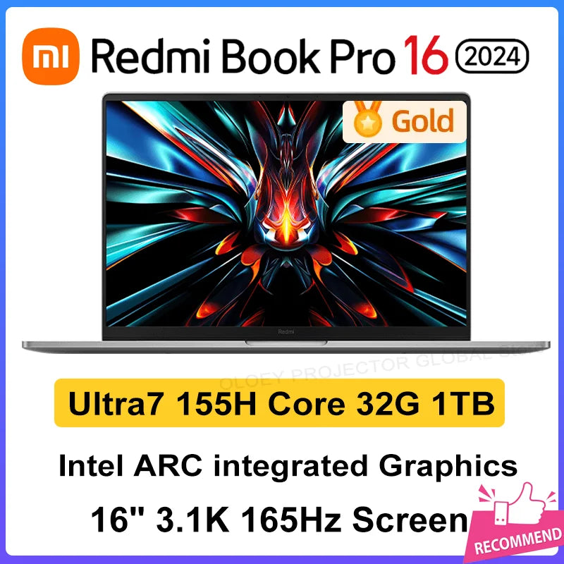 Original Xiaomi Redmi Book Pro 16 2024 U5/U7 3K 120Hz Screen JYU4592CN/JYU4593CN