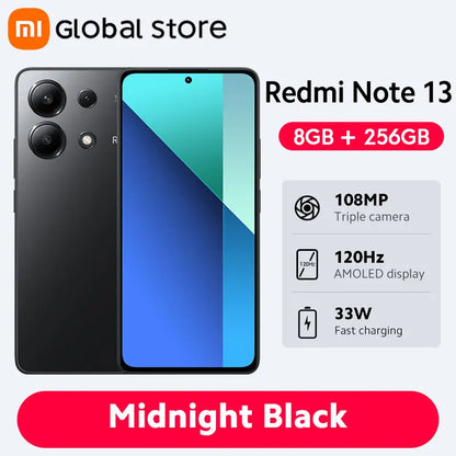 [Global Version] Xiaomi Redmi Note 13 Smartphone 128GB / 256GB 6.67" AMOLED display 108MP Camera Snapdragon 685 5000mAh