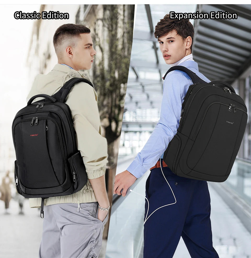 Lifetime Warranty Backpack For Men Laptop Backpack Bag Male Travel Backpacks For School USB Charging Port Schoolbag Men Mochilas