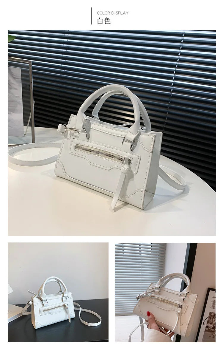 Crossbody Bag for Women New Fashion Casual Western Style Shoulder Handbag Simple Texture Messenger Small Square Bag