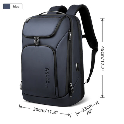 Heroic Knight Business Backpack Waterproof Man 17.3" Laptop Bag Multifunctional High Capacity Work Travel Backpack with USB Port