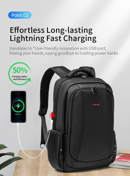 Lifetime Warranty Men Backpack 14 15.6 17.3inch Laptop Backpack Bag For Men Anti Theft School Backpack Male Travel Bag Knapsack