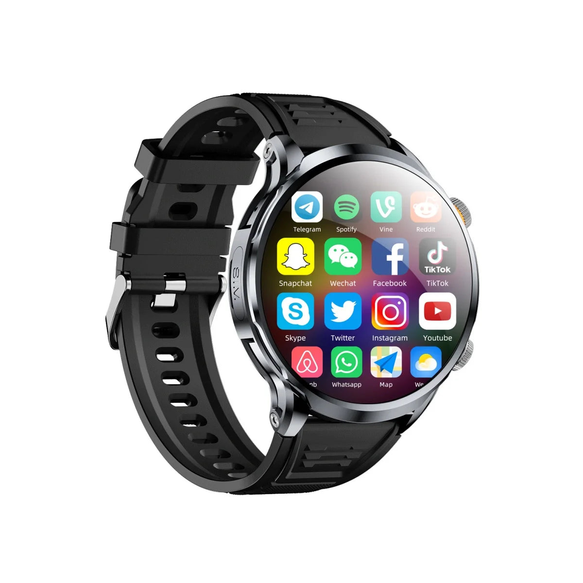 H18 Smart Watch With 1.95 inch IPS 1100mah Battery 128GB ROM 500W Camera GPS WIFI Heart Rate APP Download Smartwatch Android 9.0