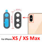 10Pcs/Lot,  For iPhone X XR XS 11 12 13 14 15 16 Pro Max Mini Plus Rear Back Camera Glass Lens With Ahesive