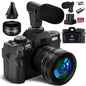 NBD 4K Digital Camera 48MP Vlogging Camera for with 180° Flip Screen 16X Digital Zoom Video Camera Camcorder