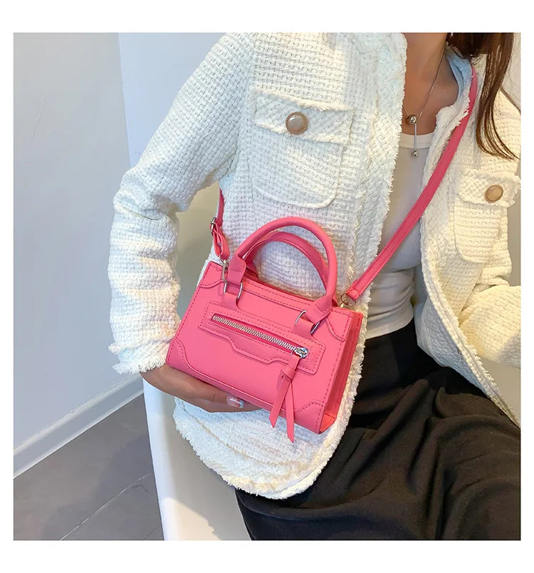 Crossbody Bag for Women New Fashion Casual Western Style Shoulder Handbag Simple Texture Messenger Small Square Bag