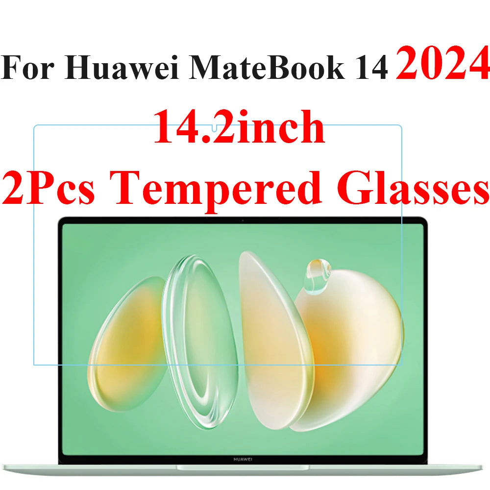 For 14.2Inch Huawei Matebook 14 2024 Notebook Screen Protector for Mate Book 14 2024 0.3MM 9H Laptop Protective Tempered Glass