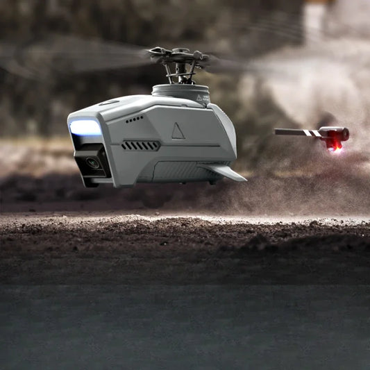 Remote control armed helicopter unmanned four-way drop resistant intelligent electric into aerial photography HD