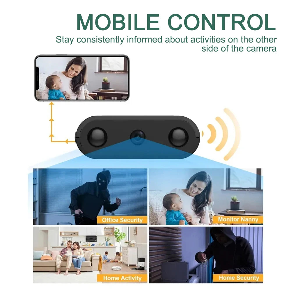 1080P HD Mini Camera WIFI Remote Monitoring Camcorder Body Cam IR-CUT Infrared Night Vision Motion Detection Camera Ip Webcam