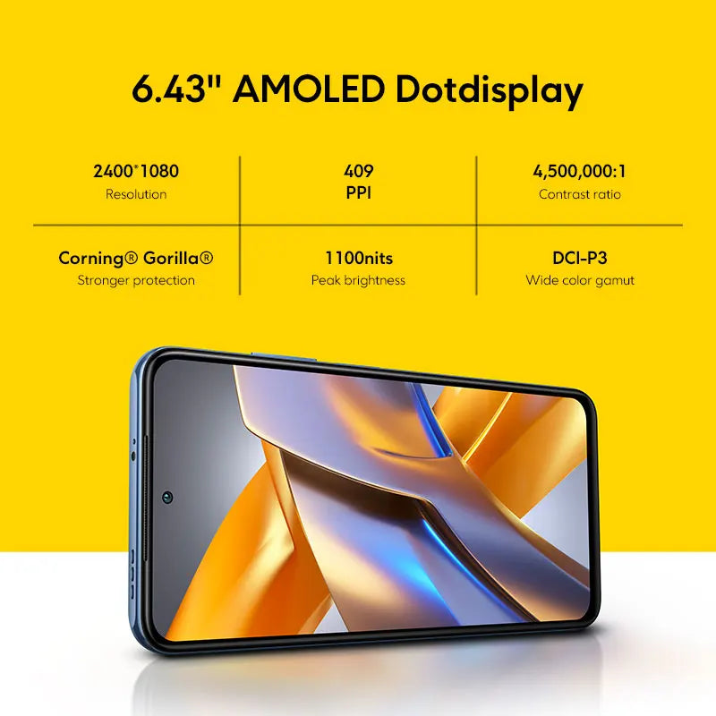 POCO M5s Global Version NFC MTK G95 64MP AI Quad Camera 6.43" AMOLED Dotdisplay 33W