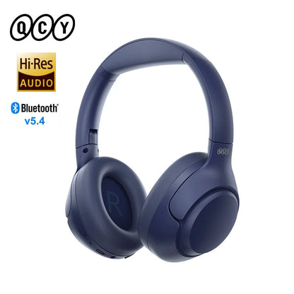 QCY H3 ANC 43dB Active Noise Cancellation Headphones Hi-Res Audio Wireless Earphones Bluetooth 5.4 Over the Ear Headsets 60Hrs