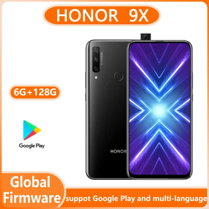 HONOR 9X Smartphone Global Firmware 6.59-inch Camera 48M Battery 4000 mAh Dual SIM used phone