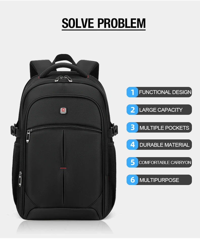 Laptop Backpack Men Women Bolsa Mochila for 15.6 17 inch Notebook Computer Rucksack School Bag Backpack for Teenagers