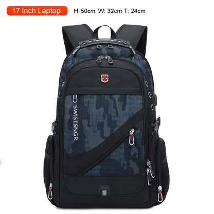 2024 Waterproof 17/20 Inch Laptop Backpack Men Airplane Travel Backpack Women Oxford Rucksack Male School Bag modern Mochila